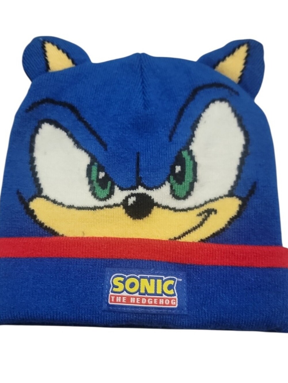 Toddler Sonic the Hedgehog cuffed winter beanie hat